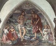 GHIRLANDAIO, Domenico Baptism of Christ oil painting artist